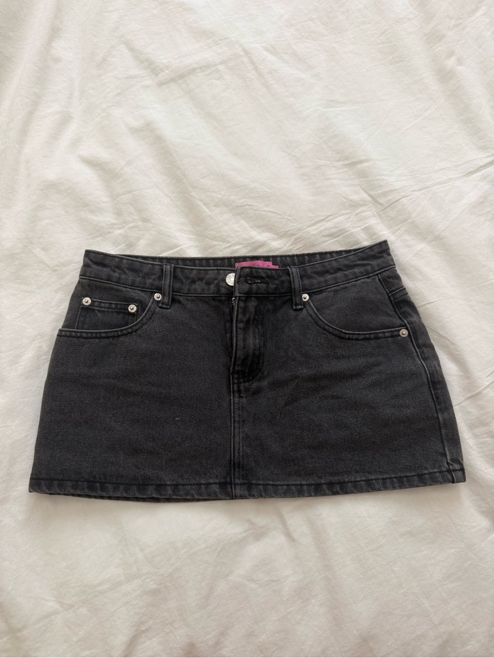 Edikted denim mini skirt